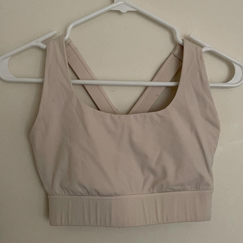 Off white sports bra